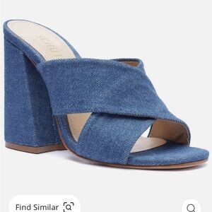 Schutz Callie denim Sandal